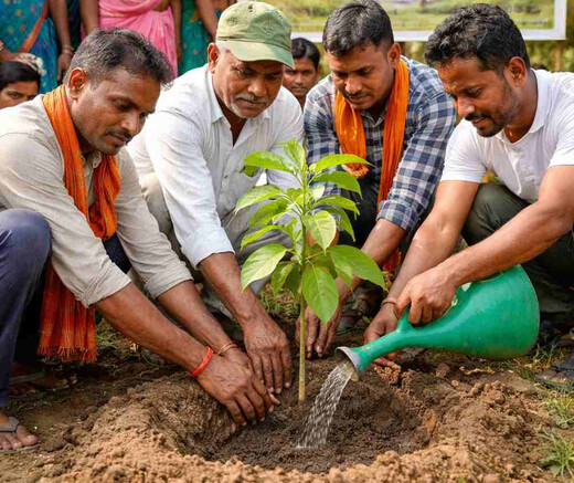 सावित्रीबाई फुले की पुण्यतिथि पर पौधारोपण कार्यक्रम, पर्यावरण बचाने का आह्वान